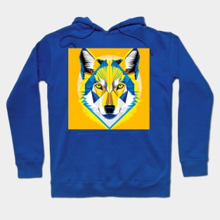 Pop Art Wolf Head Hoodie